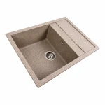 Гранітна мийка для кухні Platinum Карамель PLATINUM 6550 LOTOS матова