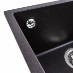 Гранітна мийка для кухні Platinum 4040 RUBA матовий Гренадін