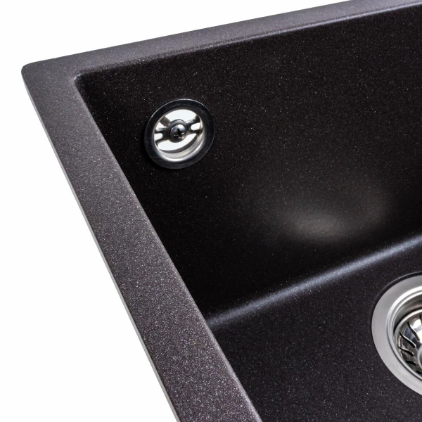 Гранітна мийка для кухні Platinum 4040 RUBA матовий Гренадін