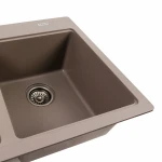 Гранітна мийка для кухні Platinum 7850 HARMONY матова Дюна