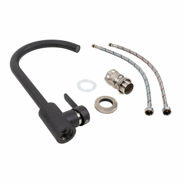 Кухонний змішувач Platinum 7990 NEST Карбон