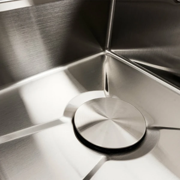 Кухонна мийка сатин Platinum Handmade "Водоспад" PLATINUM 75×45М