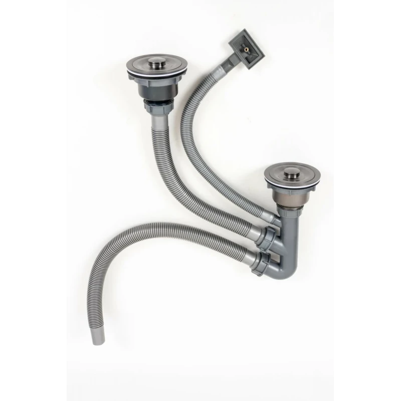 Сифон подвійний ТМ Platinum VALESO DST-B PVD чорний