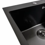 Кухонна мийка 50*50 PVD чорна Valeso Handmade ECN (2,0/0,5)