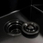 Кухонна мийка 50*50 PVD чорна Valeso Handmade ECN (2,0/0,5)