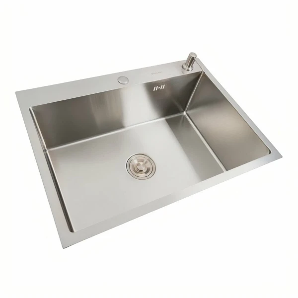 Кухонна мийка VALESO Handmade 70*50 нержавійка (сифон круглий, 3,0/0,8)