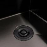 Кухонна мийка PVD чорна СМ 44*44 VALESO Handmade (монтаж під стільницю)