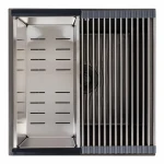 Кухонна мийка PVD чорна СМ 44*44 VALESO Handmade (монтаж під стільницю)