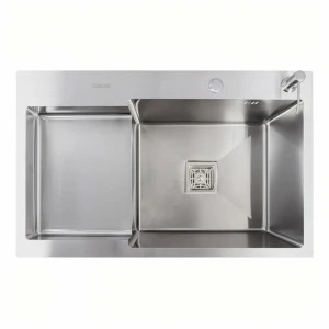 Мийка Valeso Handmade VALESO CM 78×50C R нержавійка з поглибленою полицею (3.0/0.8)