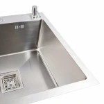 CM 78*50C R Мийка нержавійка Valeso Handmade з поглибленою полицею (3.0/0.8)