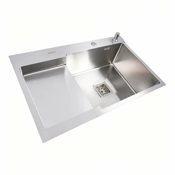 CM 78*50C R Мийка нержавійка Valeso Handmade з поглибленою полицею (3.0/0.8)