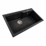 Кухонна мийка гранітна матова 7545 NIKA VALESO Графіт