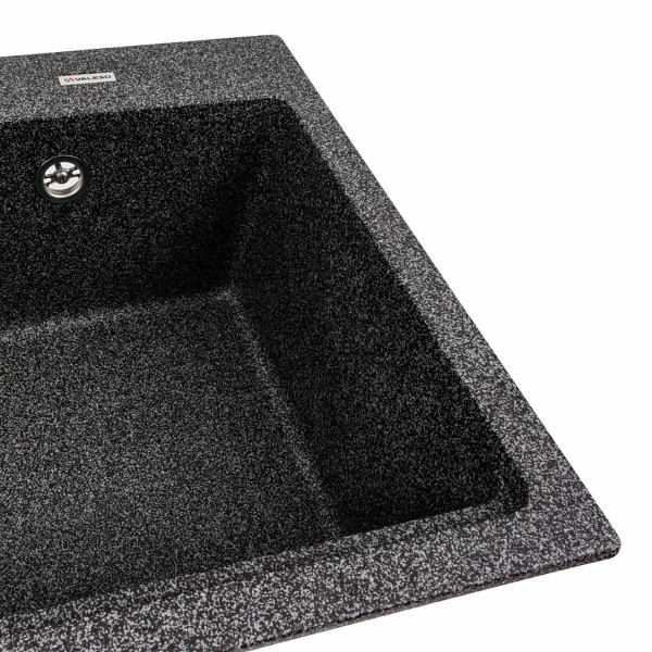 Кухонна мийка гранітна матова 7545 NIKA VALESO Графіт