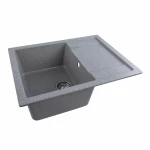 Гранітна мийка для кухні VALESO 6550 INTENSO матова Сіра