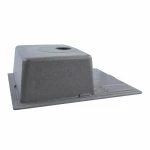 Гранітна мийка для кухні VALESO 6550 INTENSO матова Сіра