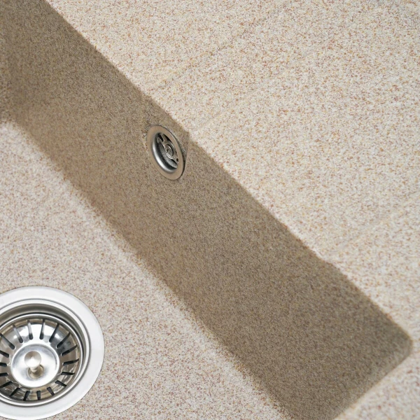 Гранітна мийка для кухні VALESO 5851 ARIA матова Карамель