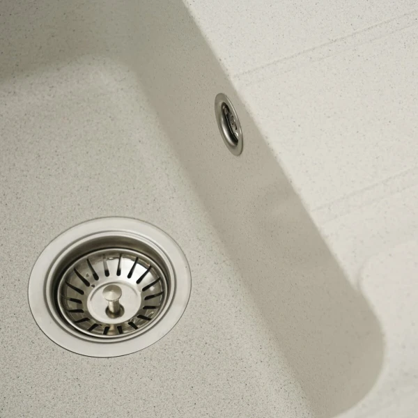 Гранітна мийка для кухні VALESO 7850 VERONA матова Біла в крапку