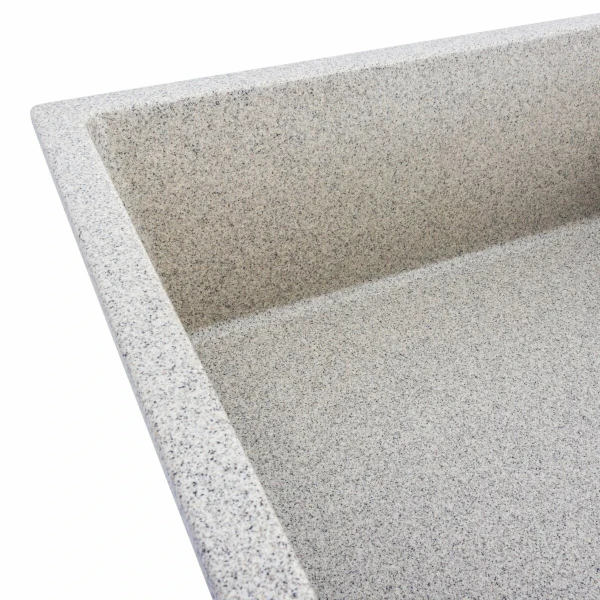 Гранітна мийка для кухні VALESO 8650 DIAMOND матова (сіра)