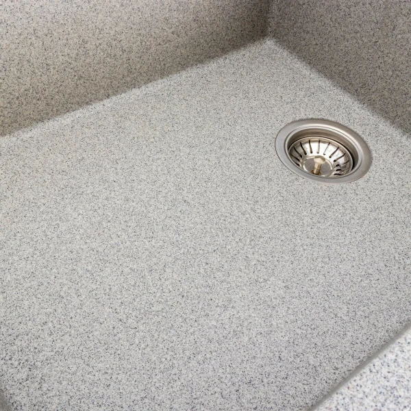 Гранітна мийка для кухні VALESO 8650 DIAMOND матова (сіра)