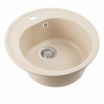 Гранітна мийка для кухні VALESO 510 LUNA матова Сафарі