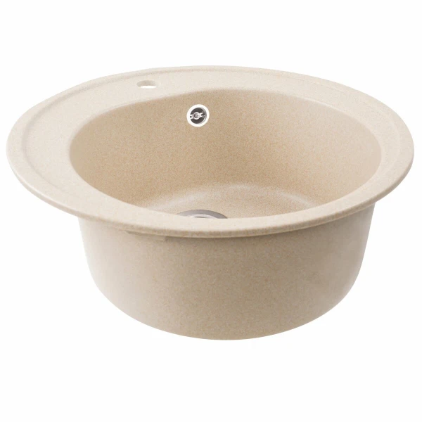 Гранітна мийка для кухні VALESO 510 LUNA матова Сафарі