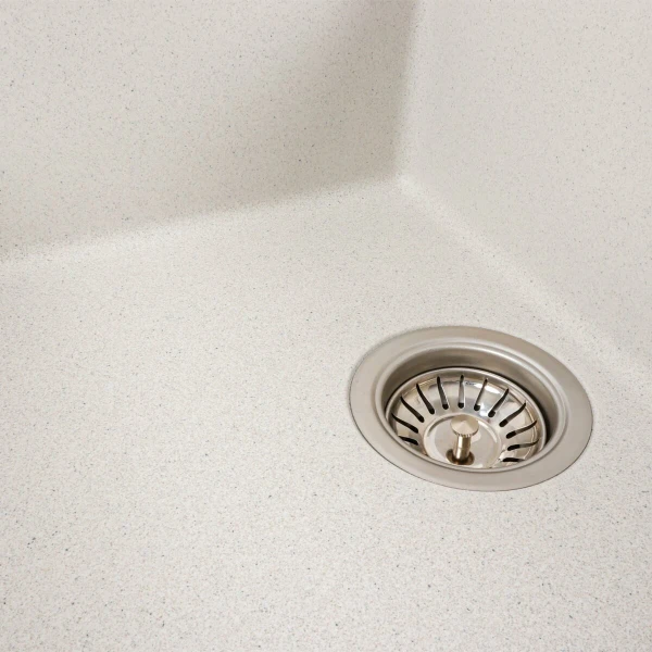 Гранітна мийка для кухні VALESO 6550 LOTOS матова Біла в крапку