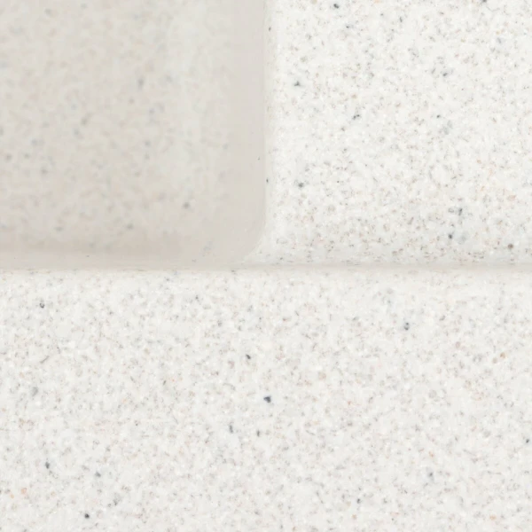 Гранітна мийка для кухні VALESO 6550 LOTOS матова Біла в крапку