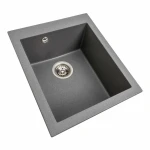 Гранітна мийка для кухні VALESO 4150 SOKIL матова (сірий мусон)