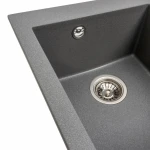 Гранітна мийка для кухні VALESO 4150 SOKIL матова (сірий мусон)