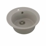 Гранітна мийка для кухні VALESO 510 LUNA матова Топаз