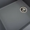 Гранітна мийка для кухні VALESO 7850 ROMA матова Сірий металік