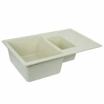 Гранітна мийка для кухні VALESO 7850W TOSKANA матова Пісок