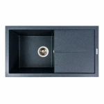 Гранітна мийка для кухні VALESO 7843 SOLID матовий Антрацит