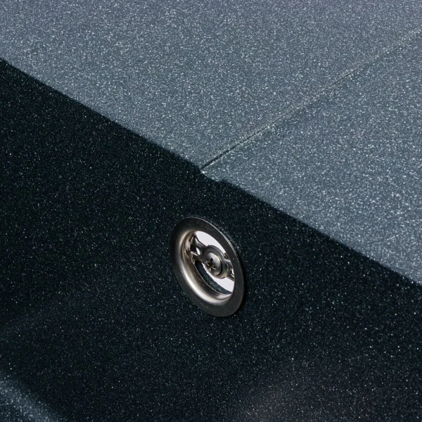 Гранітна мийка для кухні VALESO 7843 SOLID матовий Антрацит