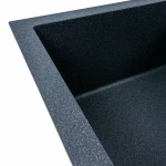 Гранітна мийка для кухні VALESO 7843 SOLID матовий Антрацит