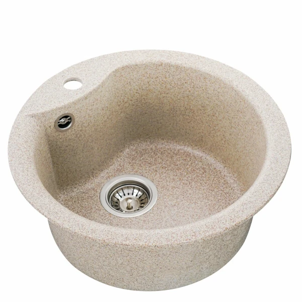 Гранітна мийка для кухні VALESO 480 TURAS матова Карамель