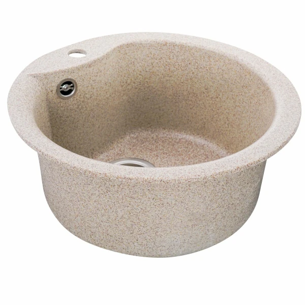 Гранітна мийка для кухні VALESO 480 TURAS матова Карамель