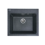 Гранітна мийка для кухні VALESO 5852 VESTA матова Графіт