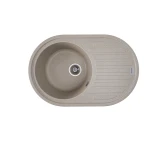 Гранітна мийка для кухні VALESO 7750 LIRA матова Сафарі