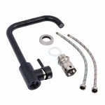 Змішувач кухонний VALESO NS02B (3008B) Чорний матовий