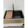 CM 75*46B Кухонна мийка PVD чорна (Work station) Valeso Handmade