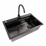 CM 75*46B Кухонна мийка PVD чорна (Work station) Valeso Handmade