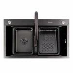 CM 75*46B Кухонна мийка PVD чорна (Work station) Valeso Handmade