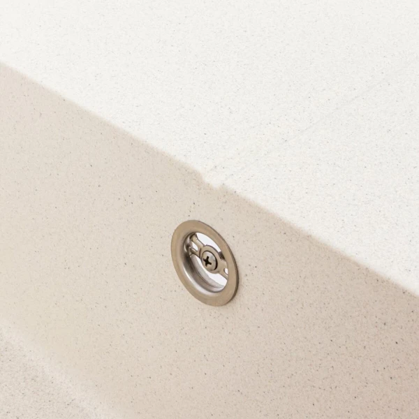 Гранітна матова мийка VALESO CRIPTA 6550 біла в крапку