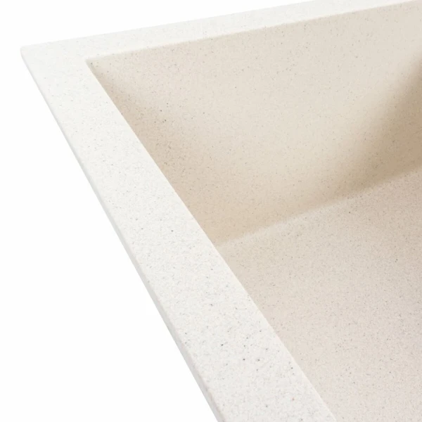 Гранітна матова мийка VALESO CRIPTA 6550 біла в крапку