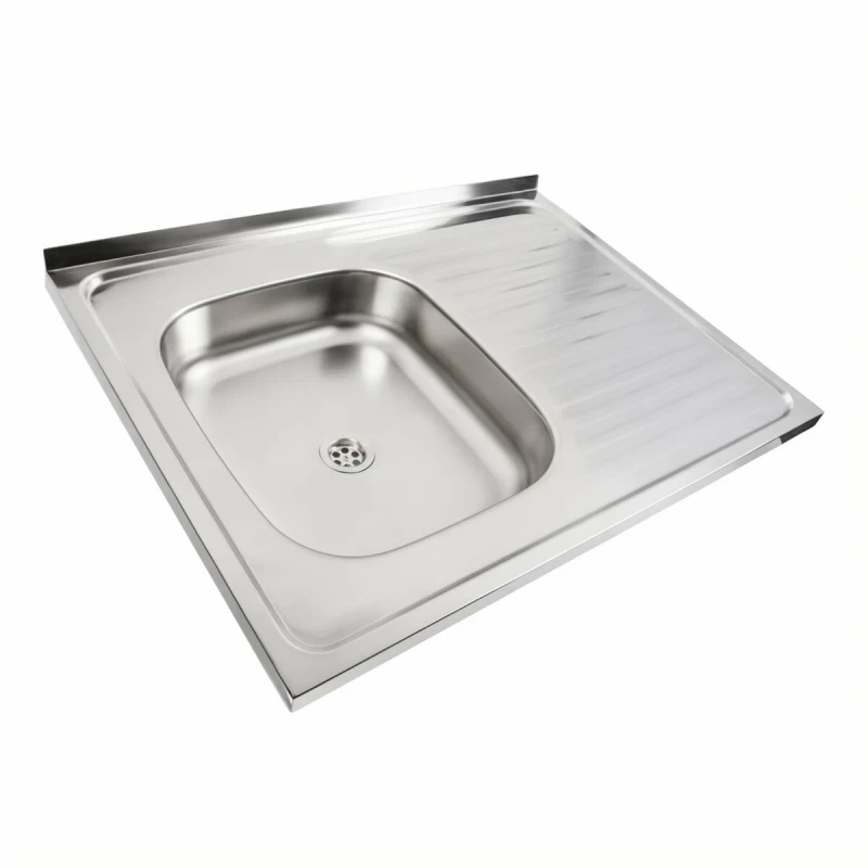 Мийка кухонна нержавіючої сталі Platinum PLATINUM 8060 L з (0,4/120 мм)