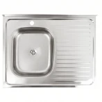 Мийка кухонна нержавіючої сталі Platinum PLATINUM 8060 L з (0,4/120 мм)