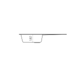 Гранітна мийка для кухні Platinum 7850 PRETSO глянець Сірий металік