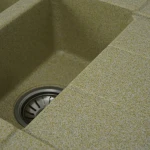 Гранітна мийка для кухні Platinum Беж PLATINUM 7850W TOSKANA матова