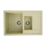 Гранітна мийка для кухні Platinum Беж PLATINUM 7850W TOSKANA матова